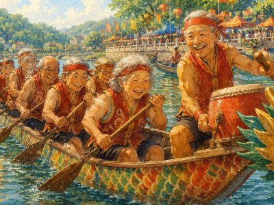 <big><b>祝大家端午節快樂！</b></big><br>Illustrated by AI